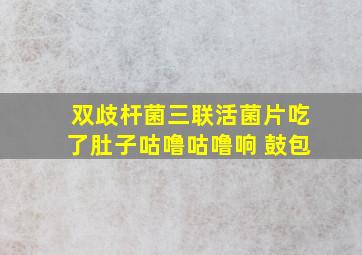 双歧杆菌三联活菌片吃了肚子咕噜咕噜响 鼓包